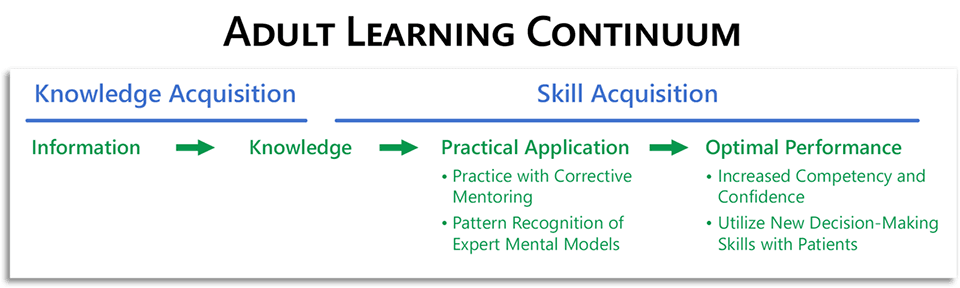 The adult learning continuum across knowledge and skill development