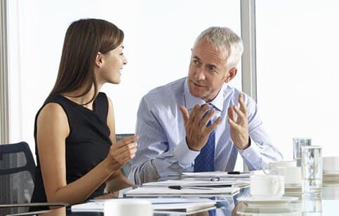 A mentor guiding a learner