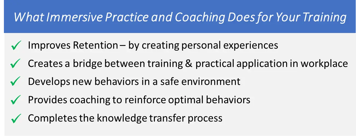 The results of practice and coaching