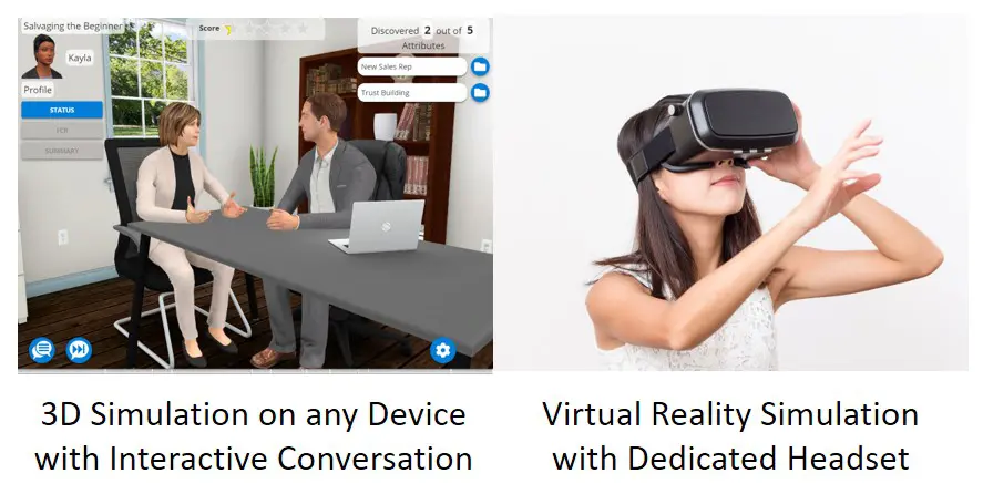 Simulation vs. VR for decision-based training