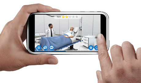 AliveSim Medical Simulation Running on a Phone