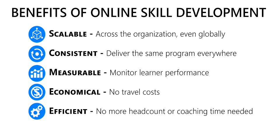 Benefits of online skill development