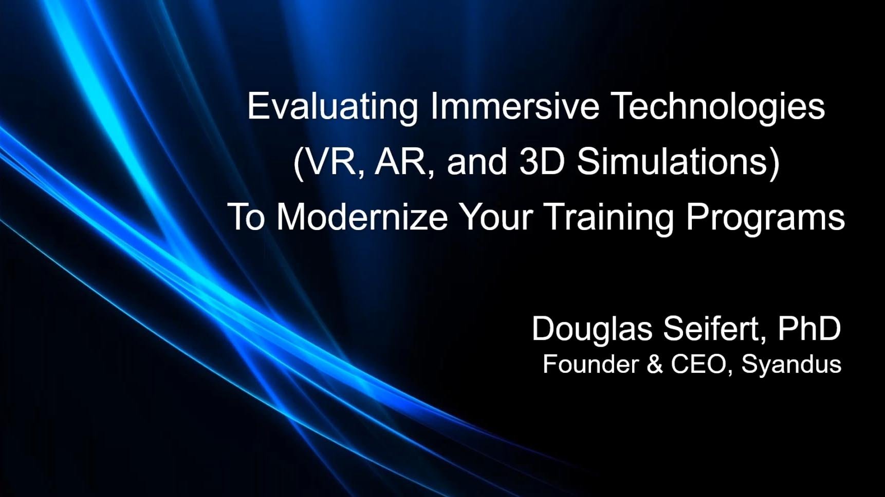Evaluating Immersive Technologies